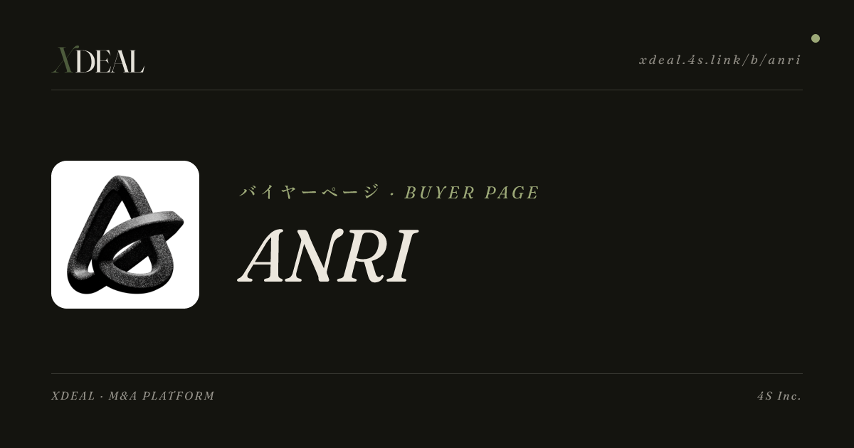 ANRI — XDEAL Buyer LP | XDEAL